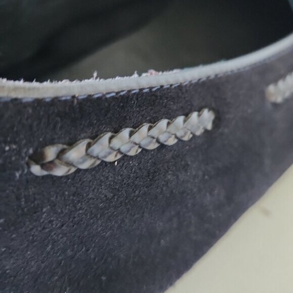 ZARA | Mens Loafers Navy Suede Brown Tassels Sz 40 - Picture 5 of 7